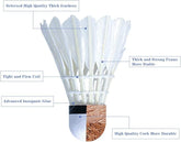 24 Pack Badminton Shuttlecocks Birdies, High Speed Goose Feather Shuttlecocks with Stability & Durability, for Youth Players Indoor Outdoor